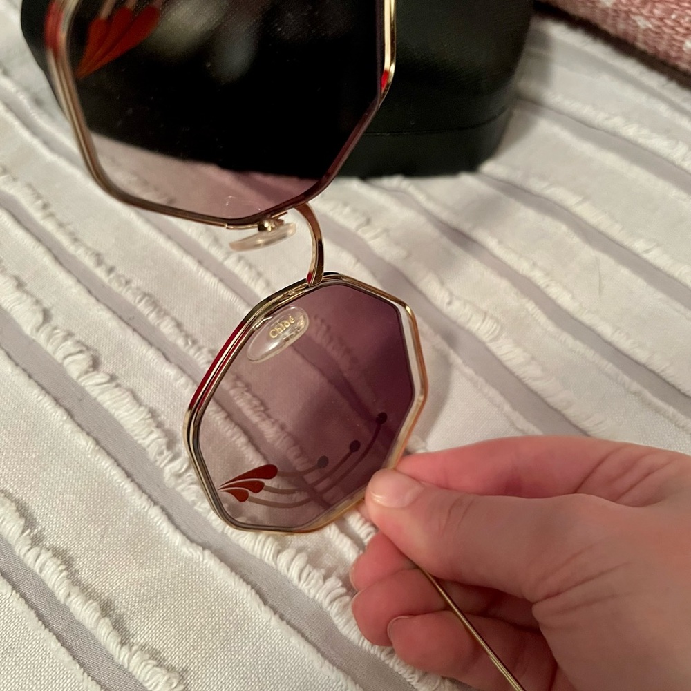 New Chloé Round Gradient Sunglasses - Picture 8 of 12